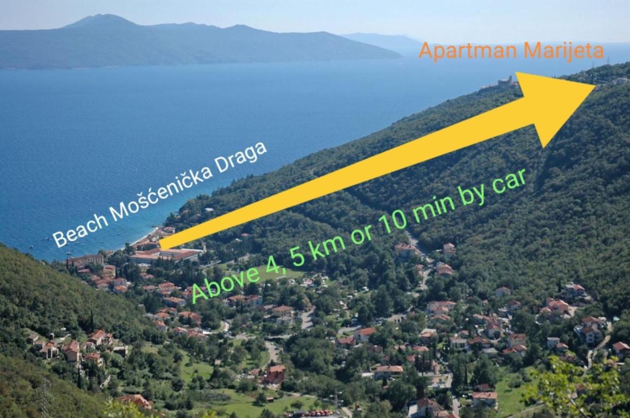 Apartman Marijeta Мощеничка-Драга Экстерьер фото